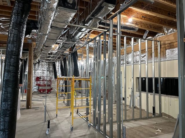 Overhead mechanical and framing